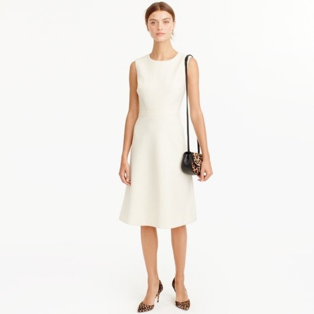 NWT J.Crew A-Line Dress in Double Serge Wool
